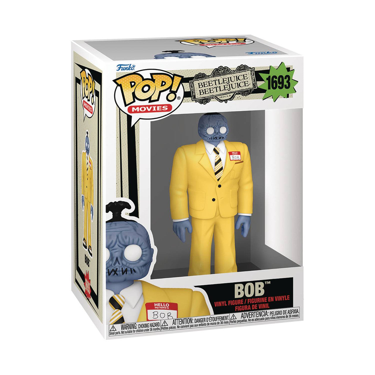 Pop! Movies: Beetlejuice 2 - Bob (Yellow Suit) - Vinyl Figure #1693