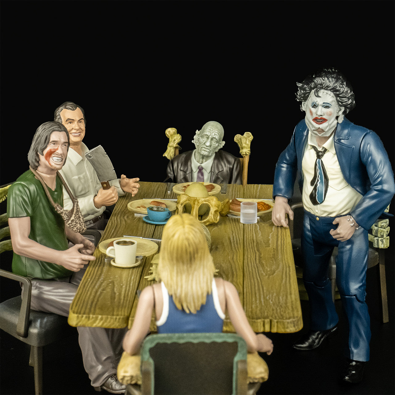 The Texas Chainsaw Massacre: Dinner Scene - Complete 5" Figure Set