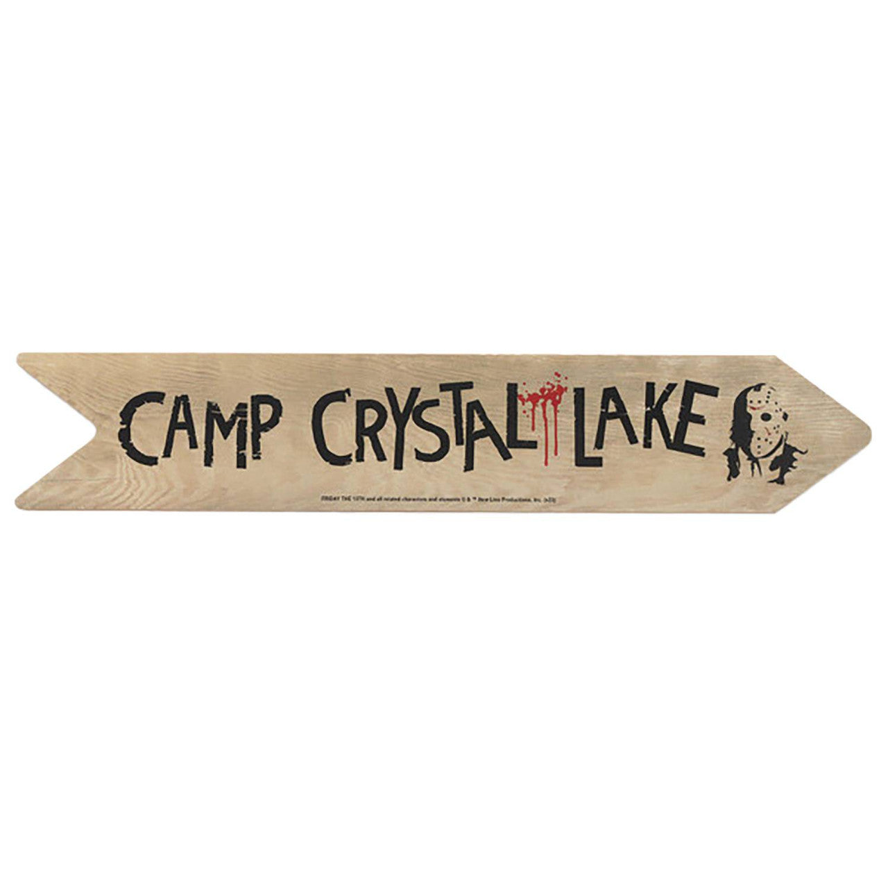 Friday the 13th: Camp Crystal Lake - 16.5" Wood Sign