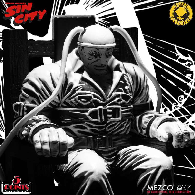 Mezco Toyz Sin City: The Hard Goodbye Death Row Marv - 5 points - SDCC 2022 Exclusive