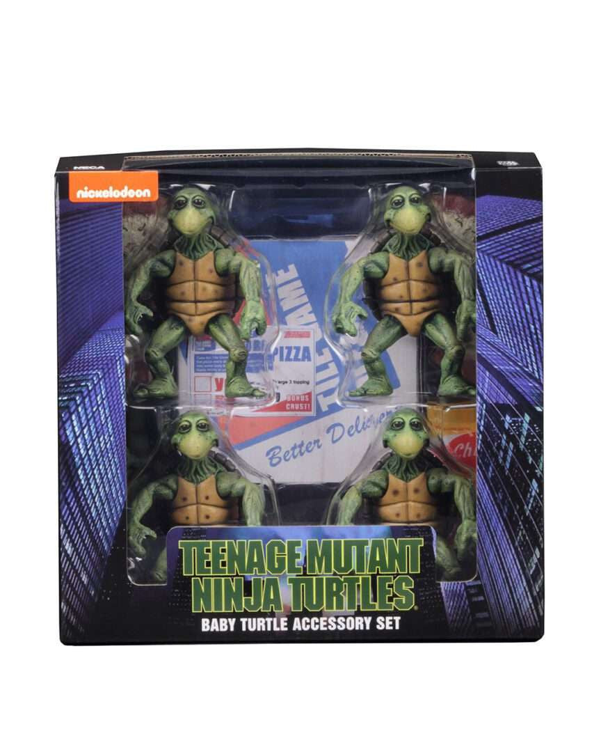 NECA TMNT (1990 Movie) Baby Turtles 1:4 Scale Action Figure 4-Pack