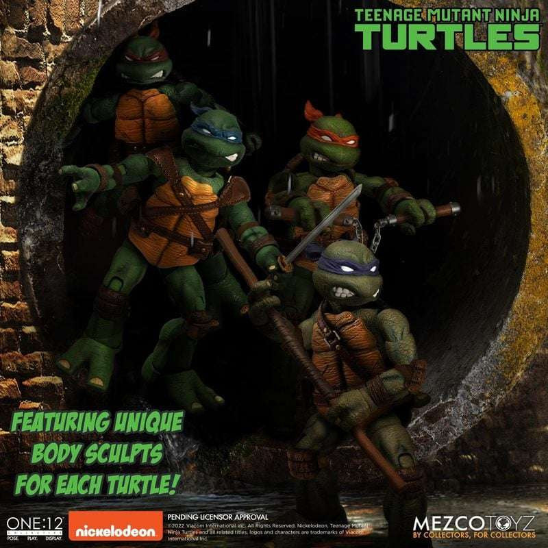 Mezco Toyz TMNT One:12 Collective Deluxe Boxed Set