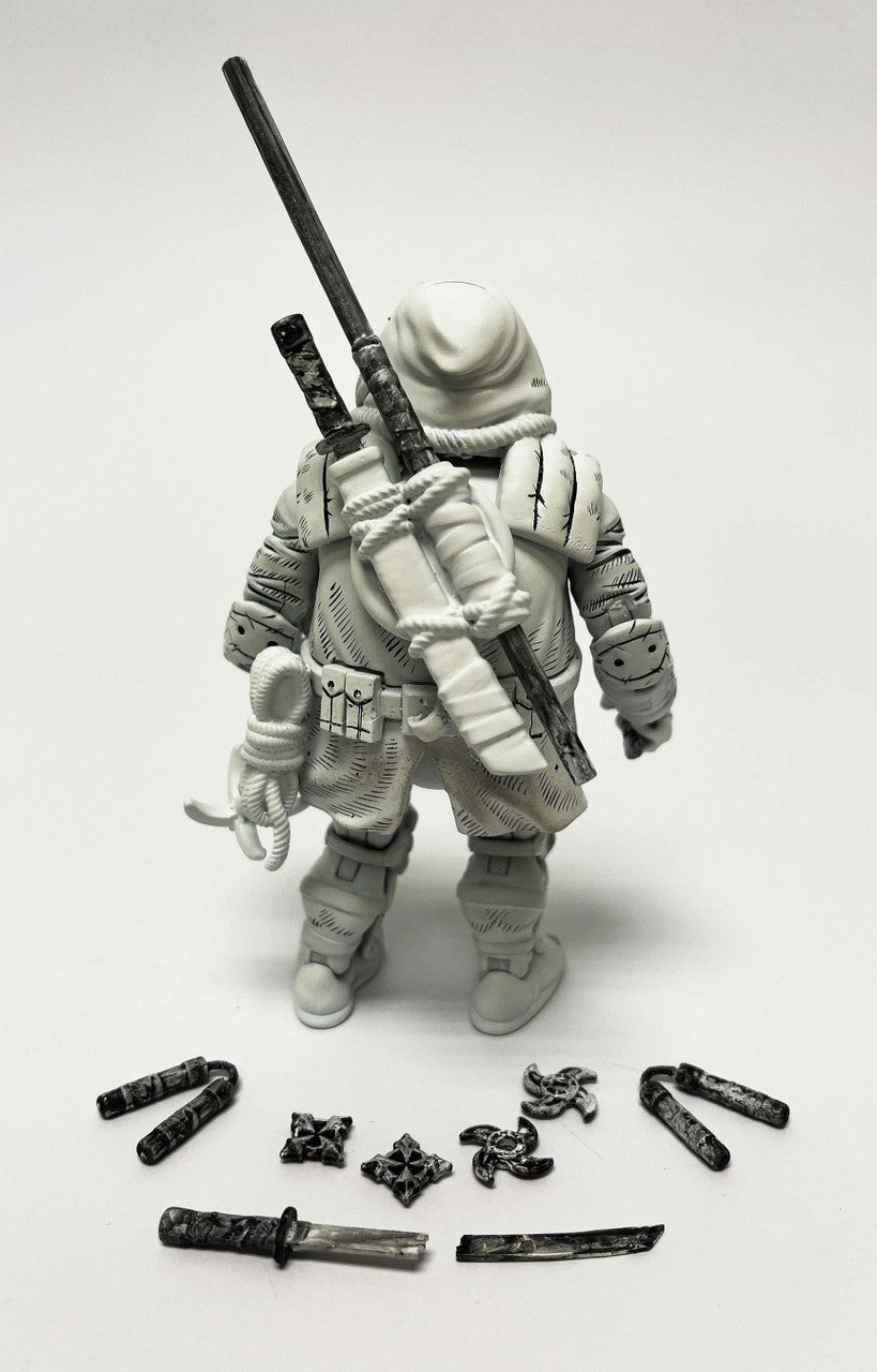 Playmates TMNT: The Last Ronin CHASE EDITION (B&W) - 4.5" Action Figure - Previews Exclusive (PX)