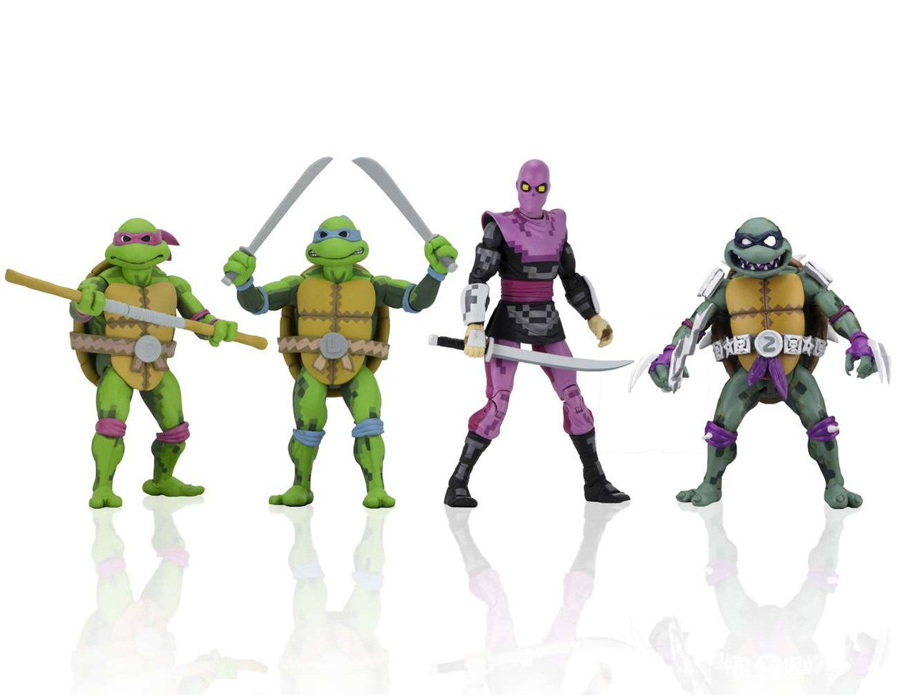 NECA TMNT: Turtles in Time - Wave 1 - 7" Scale Action Figure Set