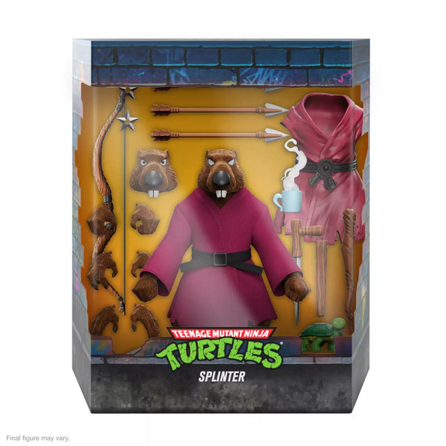 Super7 TMNT ULTIMATES! Splinter (Flocked) - 7" Scale Action Figure