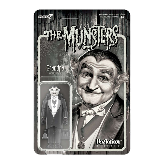 Super7 The Munsters: Grandpa - ReAction Figure (Grayscale)