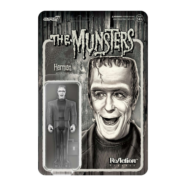 Super7 The Munsters: Herman Munster - ReAction Figure (Grayscale)