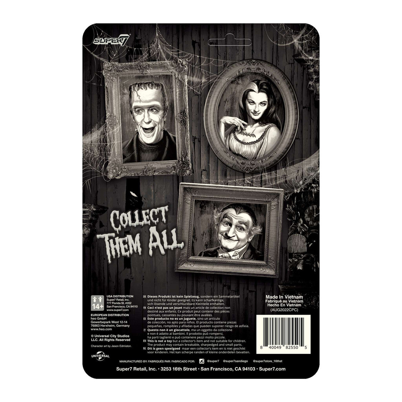 Super7 The Munsters: Lily Munster - ReAction Figure (Grayscale)