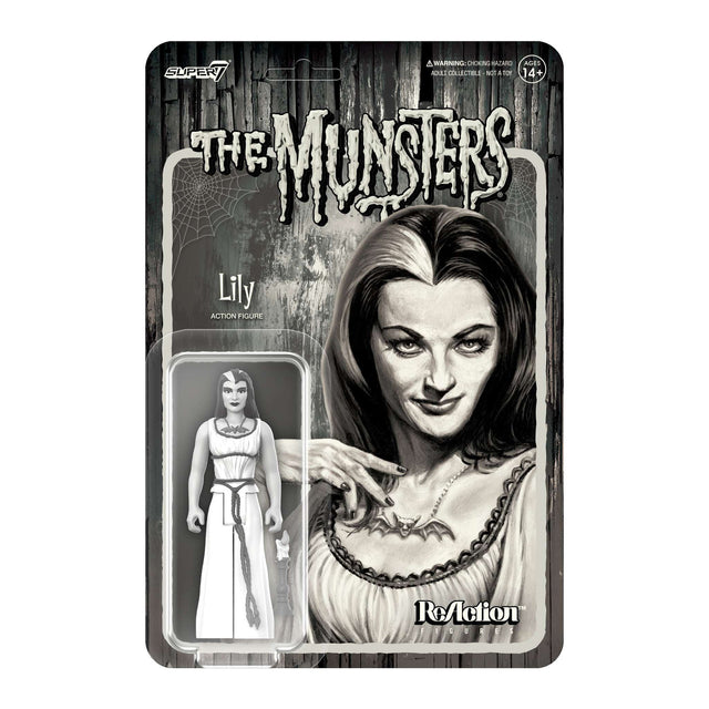 Super7 The Munsters: Lily Munster - ReAction Figure (Grayscale)