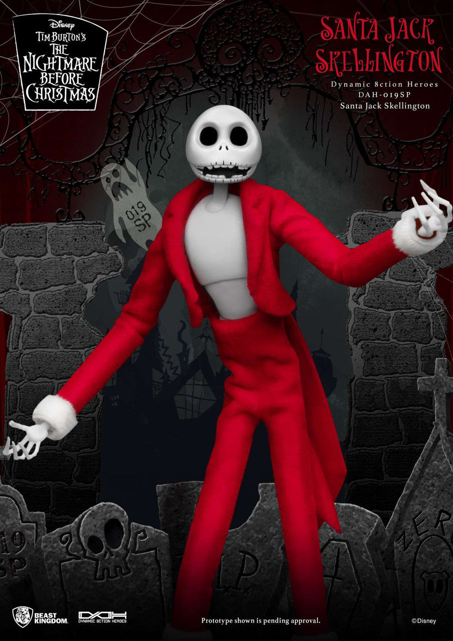 Beast Kingdom The Nightmare Before Christmas: Santa Jack Skellington DAH-019SP - Dynamic 8ction Heroes Figure