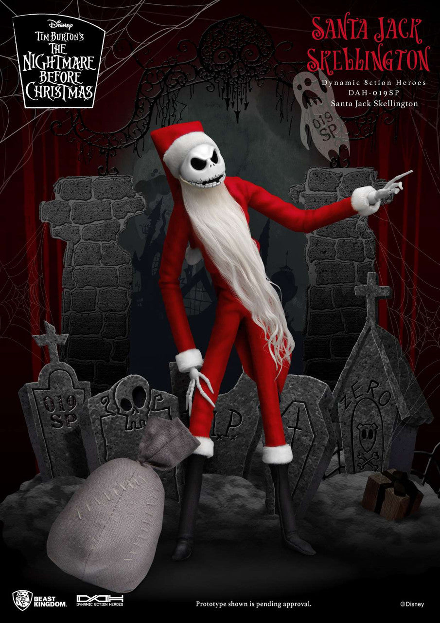 Beast Kingdom The Nightmare Before Christmas: Santa Jack Skellington DAH-019SP - Dynamic 8ction Heroes Figure