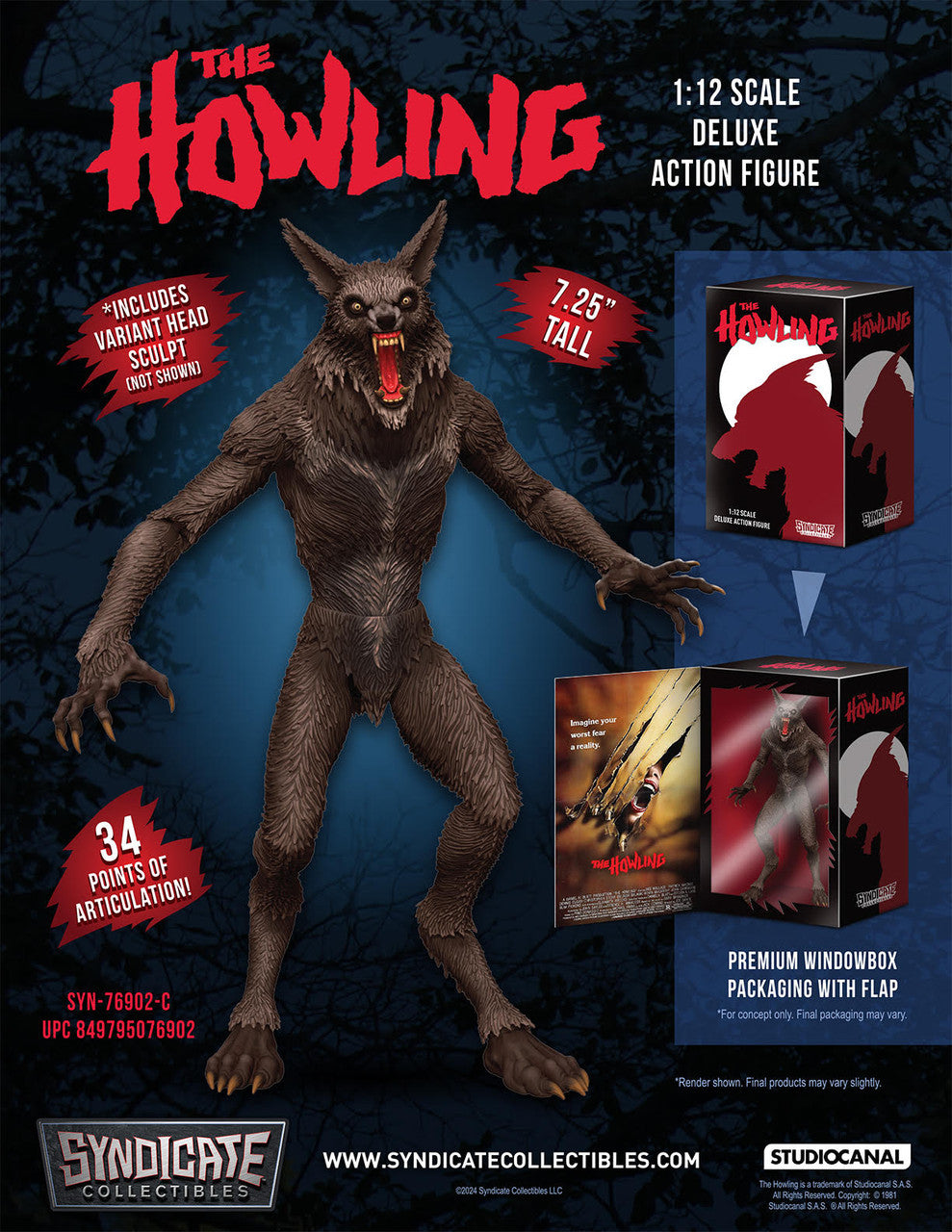 The Howling: Werewolf - 1/12 Scale Figure