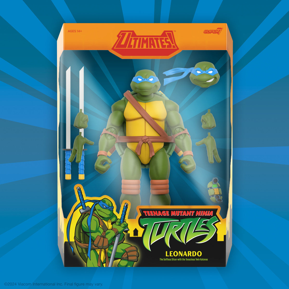 TMNT ULTIMATES! Leonardo (2003 Animated Series) - 7" Figure