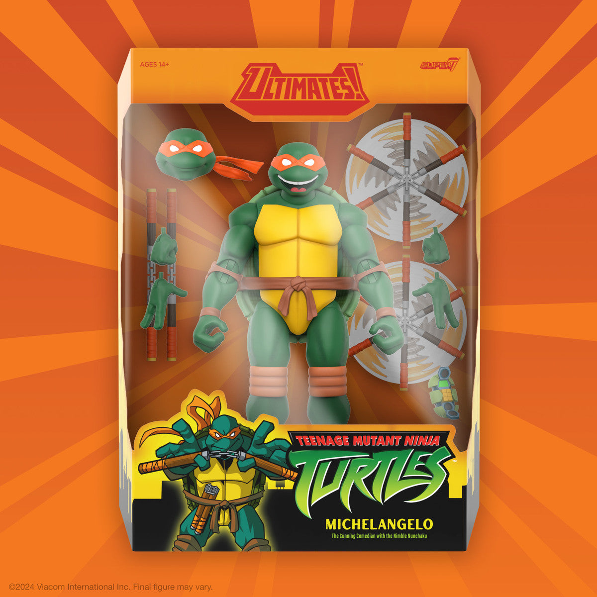 TMNT ULTIMATES! Michelangelo (2003 Animated Series) - 7" Figure