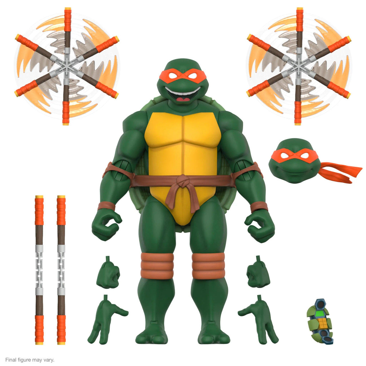 TMNT ULTIMATES! Michelangelo (2003 Animated Series) - 7" Figure