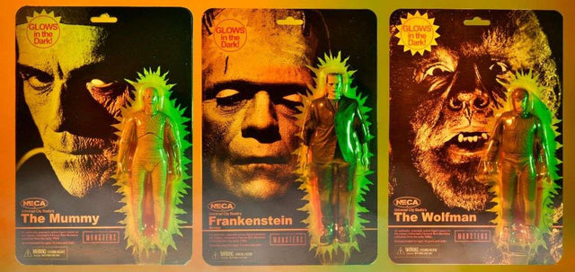 NECA Universal Monsters: Retro Glow in the Dark Assortment - 7" Scale Action Figures