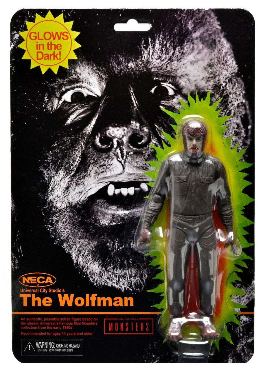 NECA Universal Monsters: The Wolfman Retro GITD - 7" Scale Action Figure