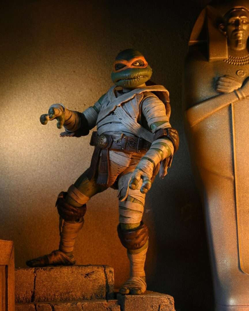 NECA Universal Monsters x TMNT: Ultimate Michelangelo as The Mummy - 7" Scale Action Figure