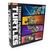 The Loyal Subjects BST AXN TMNT: IDW Comics (Black & White) Turtle 4 Pack - SDCC 2023 Exclusive