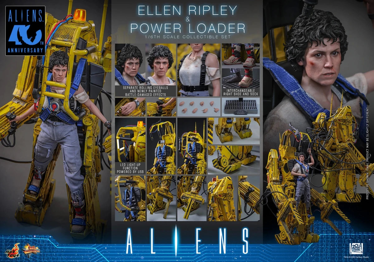 Hot Toys - Aliens: Ellen Ripley and Power Loader - 1/6 Scale Figure Set (Pre-Order)
