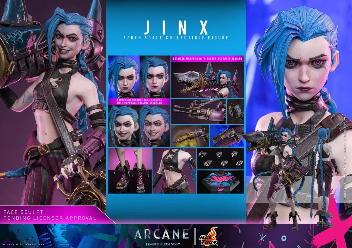 Arcane League of Legends: Jinx - 1/6 Scale Figure - Hot Toys