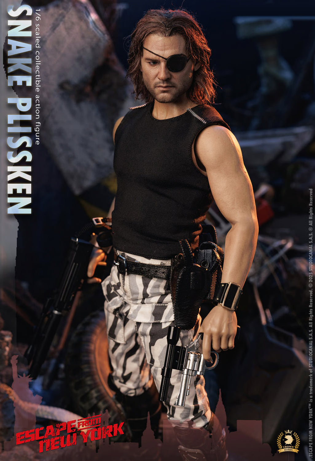 Escape from New York: Snake Plissken (Real Hair Version) - 1/6 Scale Figure