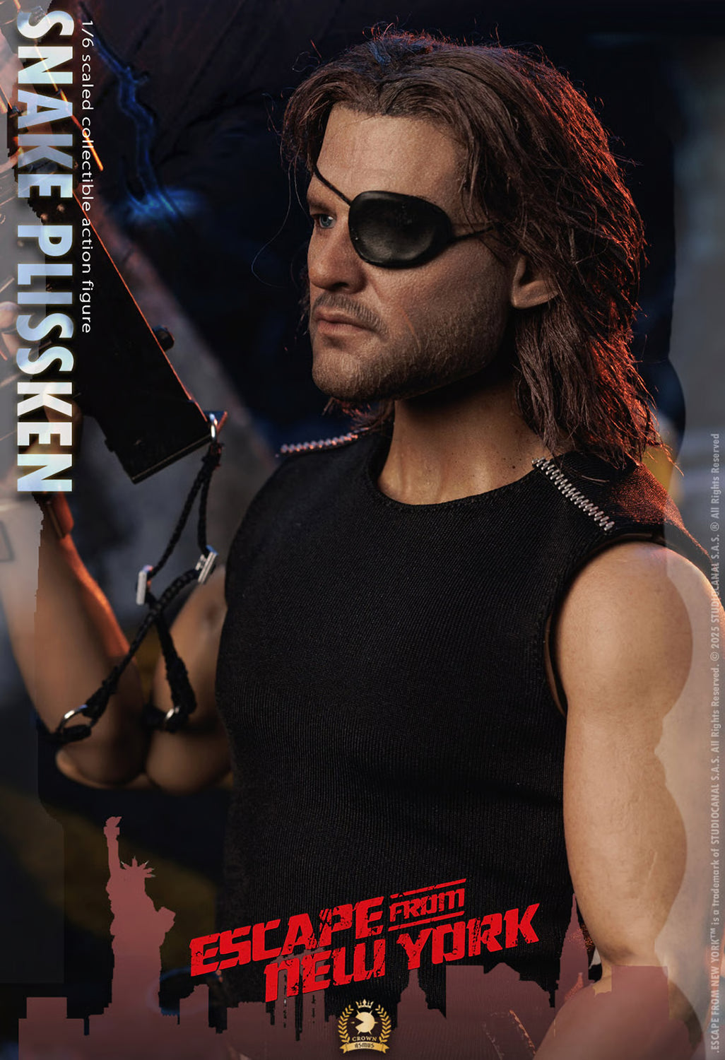 Escape from New York: Snake Plissken (Real Hair Version) - 1/6 Scale Figure