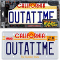 Back to the Future: OUTATIME - License Plate Replica - Doctor Collector