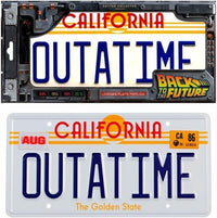 Back to the Future: OUTATIME - License Plate Replica - Doctor Collector