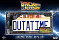 Back to the Future: OUTATIME - License Plate Replica - Doctor Collector