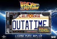 Back to the Future: OUTATIME - License Plate Replica - Doctor Collector