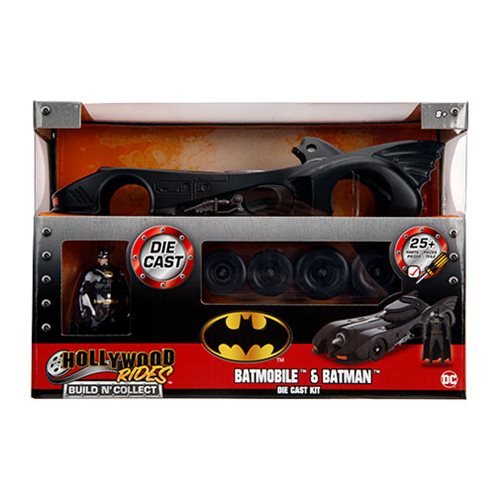 Batman (1989): Batmobile with Batman Figure - 1/24 Scale Die - Cast Metal Model Kit - Jada Toys