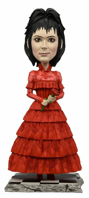 Beetlejuice 2: Lydia in Red Wedding Dress - Head Knocker - The Last Toy Store
