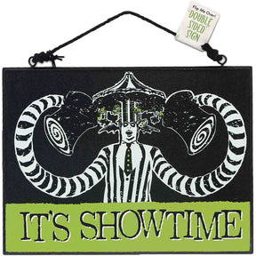 Beetlejuice - 8x6 Double Sided Wood Sign - The Last Toy Store