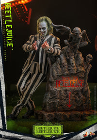 Beetlejuice Beetlejuice - 1/6 Scale Figure with Tombstone - The Last Toy Store