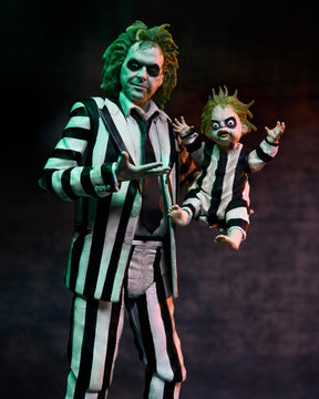 Beetlejuice Beetlejuice: Ultimate Striped Suit Beetlejuice - 7" Scale Figure - The Last Toy Store