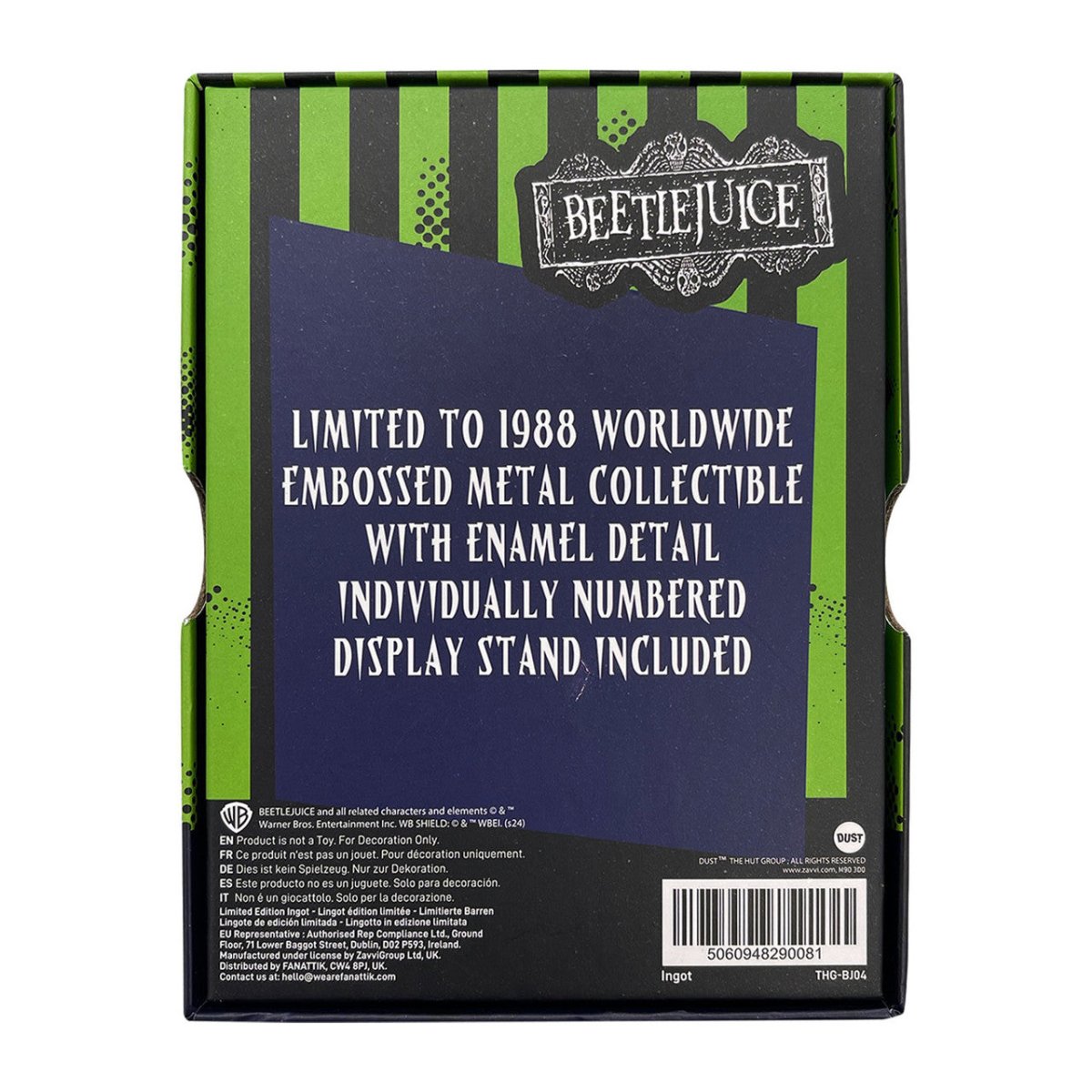 Beetlejuice - Limited Edition Gravestone Ingot - Fanattik – The