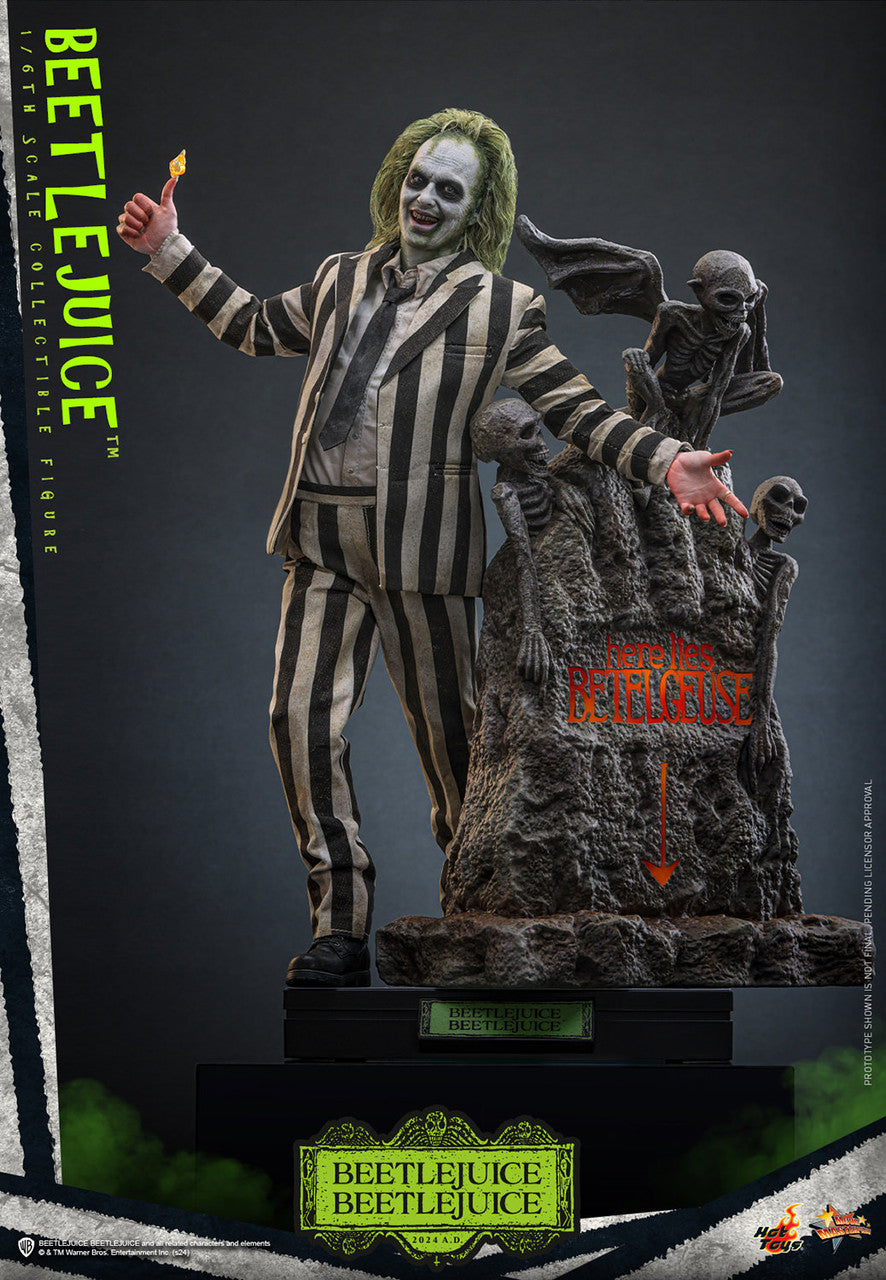 Beetlejuice Beetlejuice - 1/6 Scale Figure with Tombstone