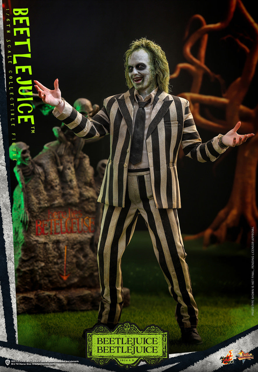 Beetlejuice Beetlejuice - 1/6 Scale Figure with Tombstone