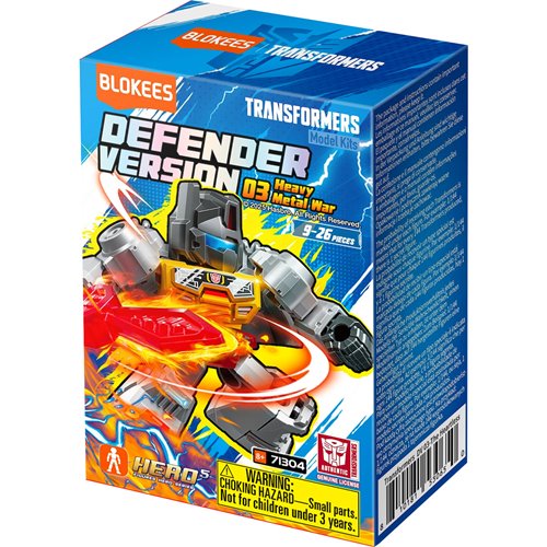 Transformers Defender Version 03 Heavy Metal War - Blokees Mini Model Kit Display of 12