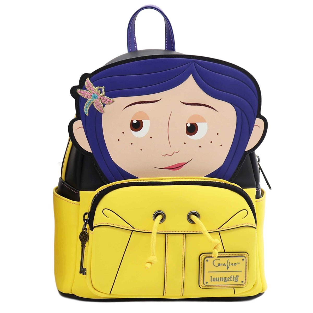 Coraline: Raincoat Cosplay Coraline - Mini Backpack - Loungefly
