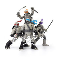 The Loyal Subjects BST AXN TMNT: IDW Comics (Black & White) Turtle 4 Pack - SDCC 2023 Exclusive