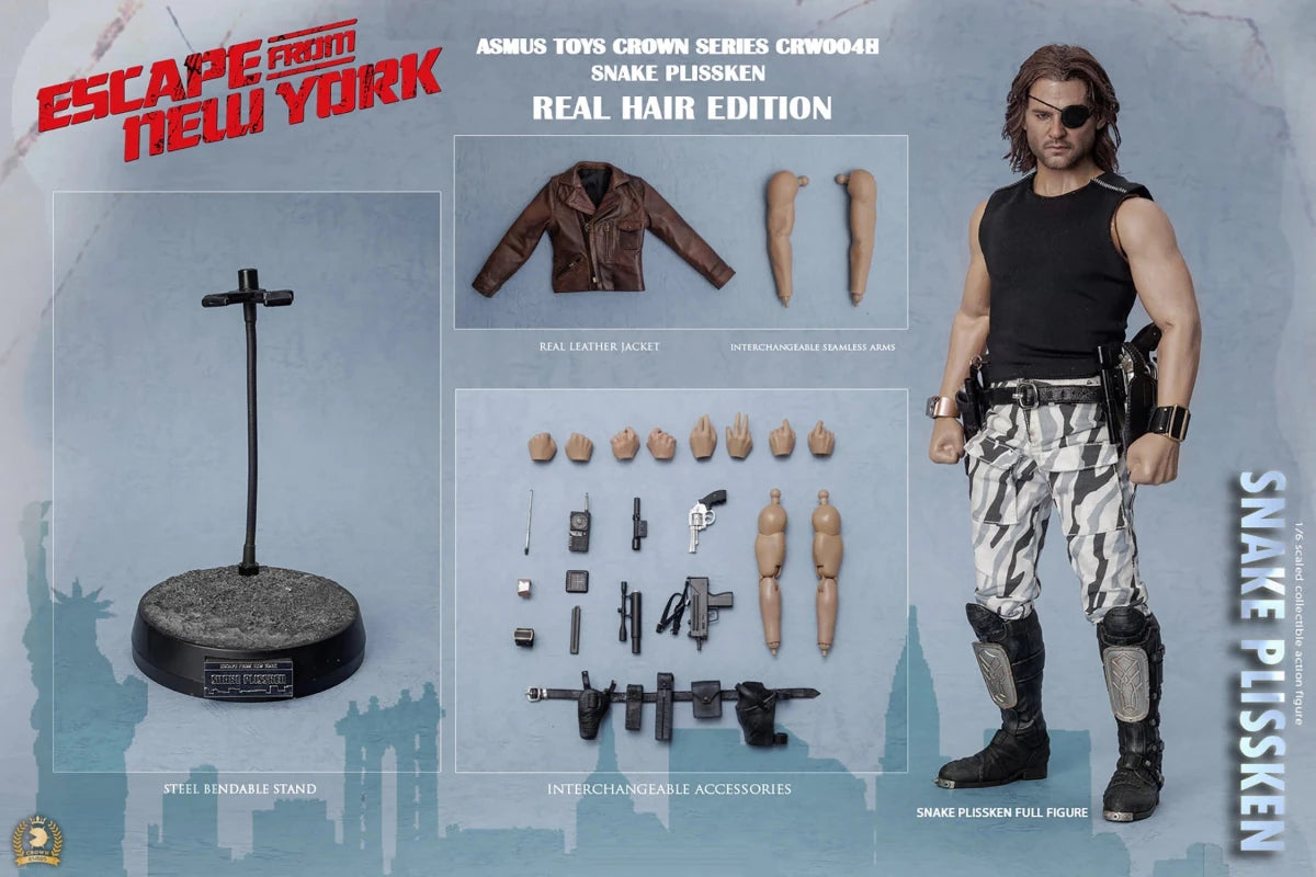 Escape from New York: Snake Plissken (Real Hair Version) - 1/6 Scale Figure - Asmus Toys, Inc.