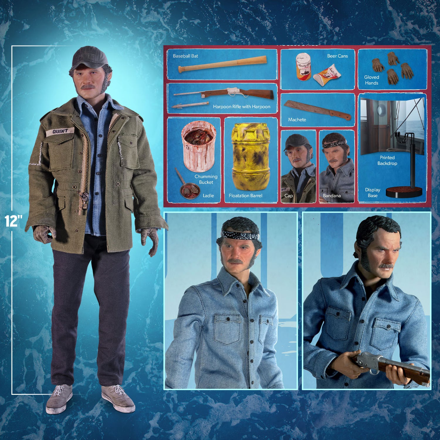 Jaws: Sam Quint - 1/6 Scale Figure (Pre-Order)