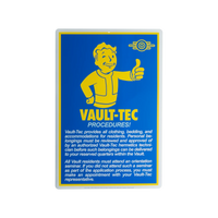 Fallout - Procedures Metal Sign - Trick or Treat Studios