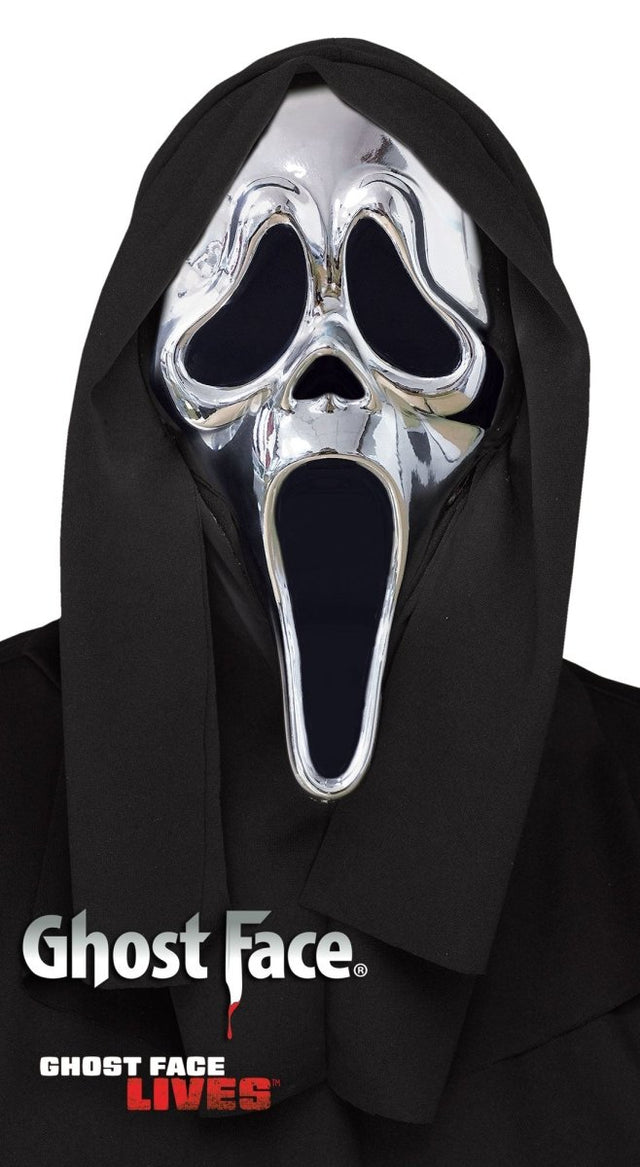 Ghost Face - Chrome Mask - Fun World