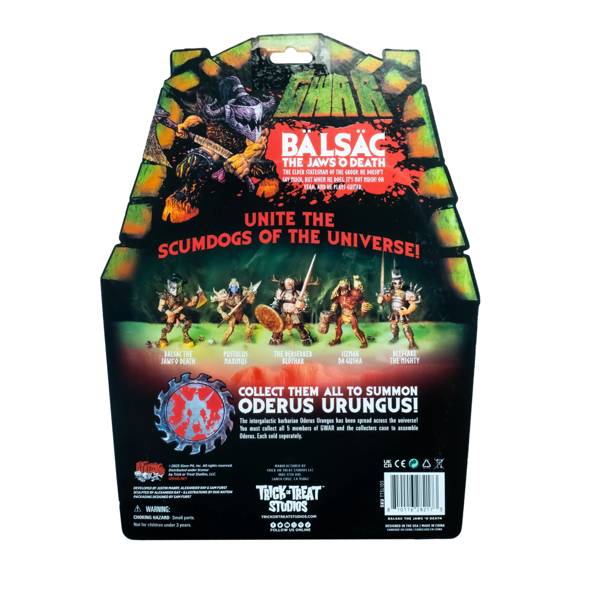GWAR: Balsac the Jaws 'O Death - 5" Action Figure - Trick or Treat Studios
