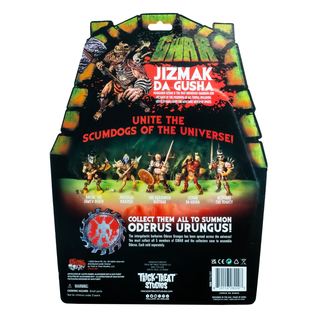 GWAR: Jizmak Da Gusha - 5" Action Figure - Trick or Treat Studios
