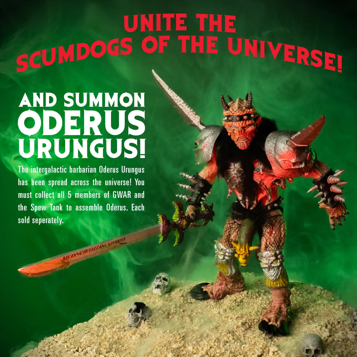 GWAR: Pustulus Maximus - 5" Action Figure - Trick or Treat Studios