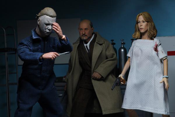 Halloween II (1981): Doctor Loomis and Laurie Strode Clothed Action Figure (2 - Pack) - 8" Scale - NECA